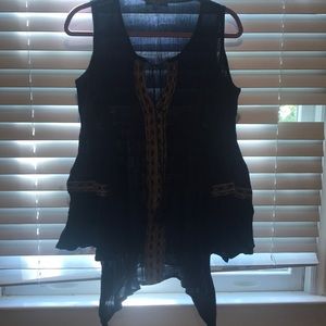 Navy off the shoulder top